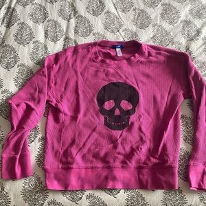 Aqua Athletics pink waffle tee